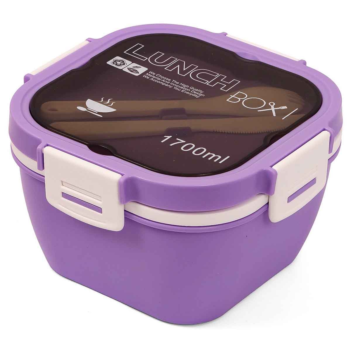Eazy Kids 1.7L Purple Lunch Box Unisex, 3-4 Years