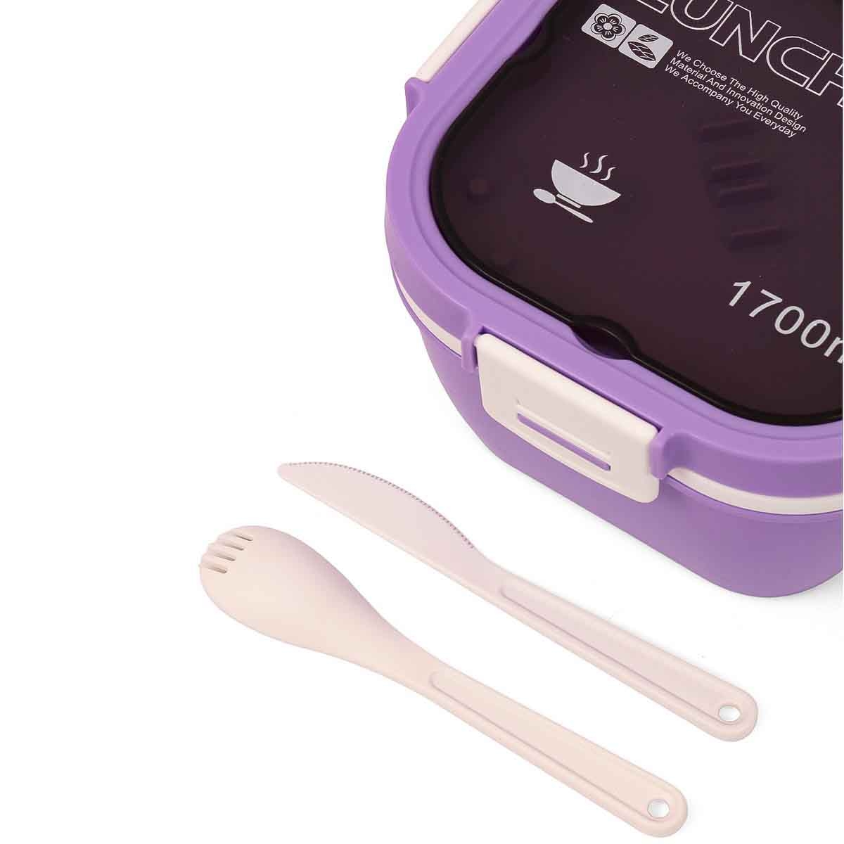 Eazy Kids 1.7L Purple Lunch Box Unisex, 3-4 Years