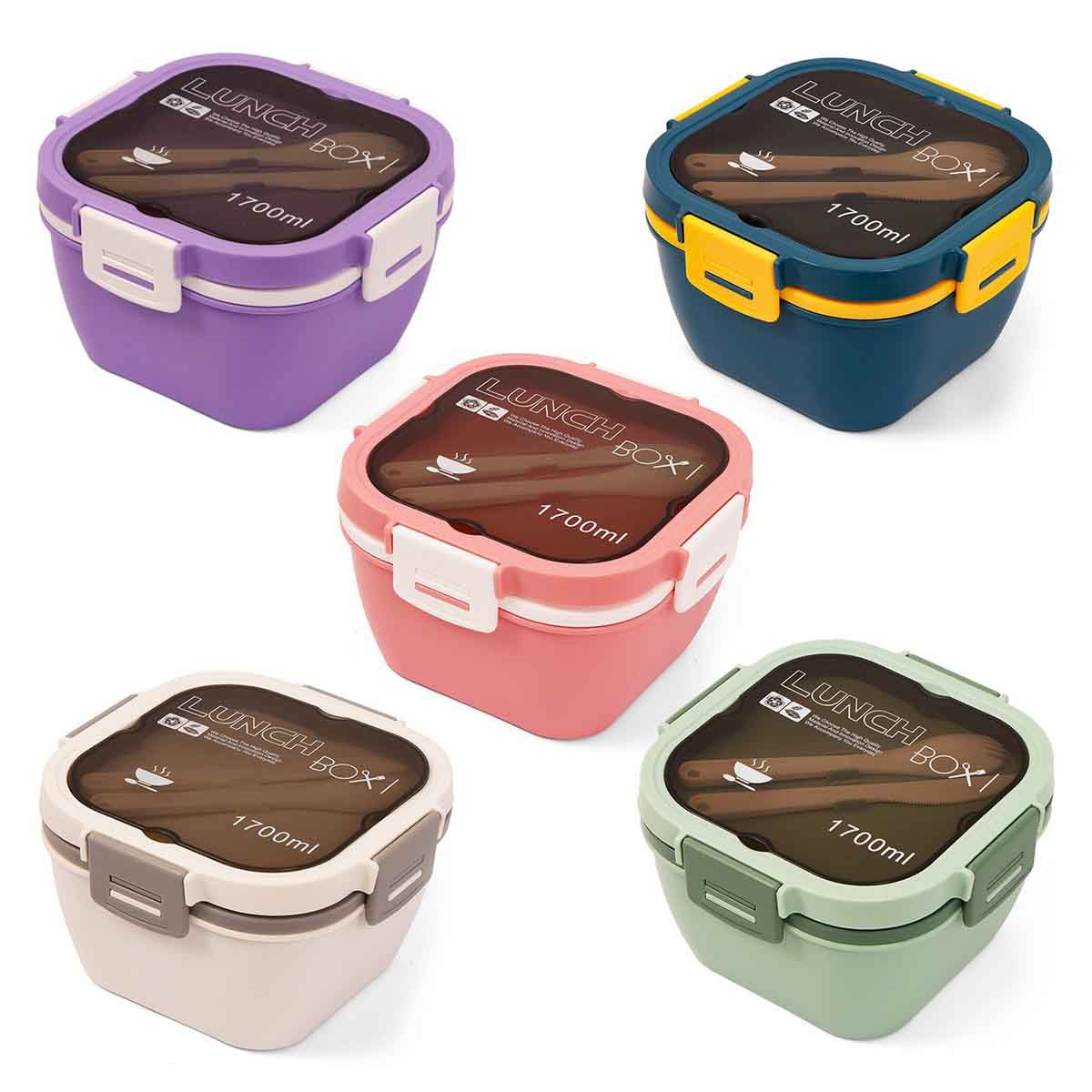 Eazy Kids 1.7L Purple Lunch Box Unisex, 3-4 Years