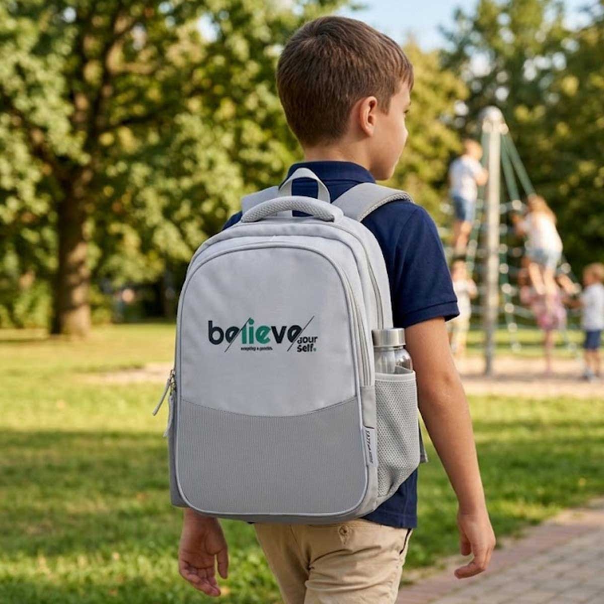 Eazy Kids 15.3” Believe Yourself Lightweight School Backpack