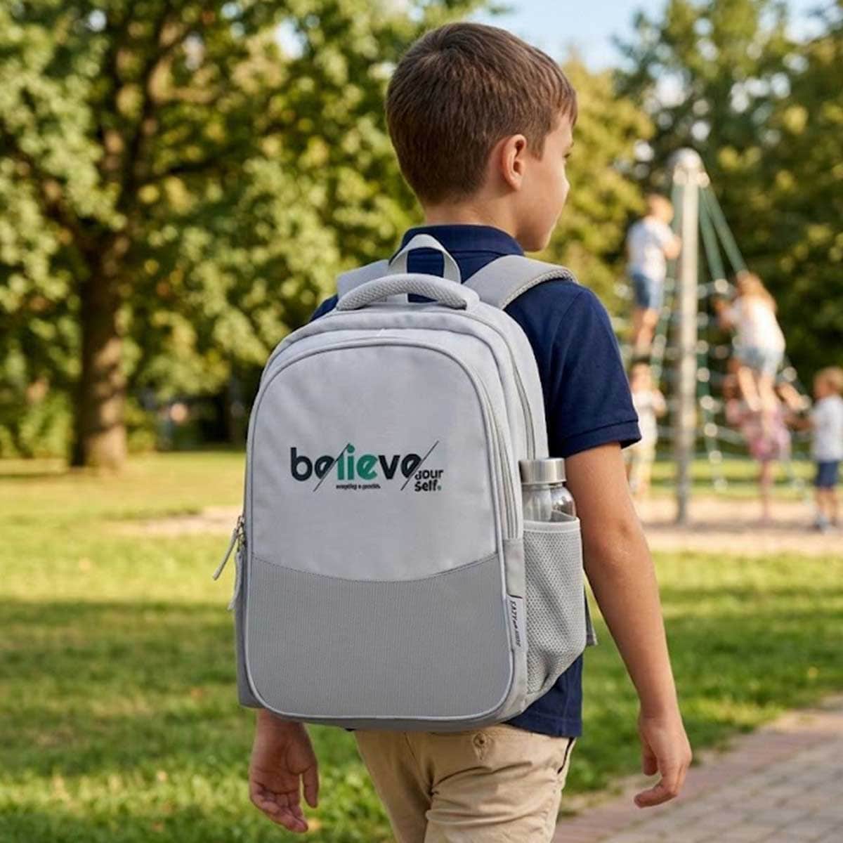 Eazy Kids 15.3” Believe Yourself Lightweight School Backpack