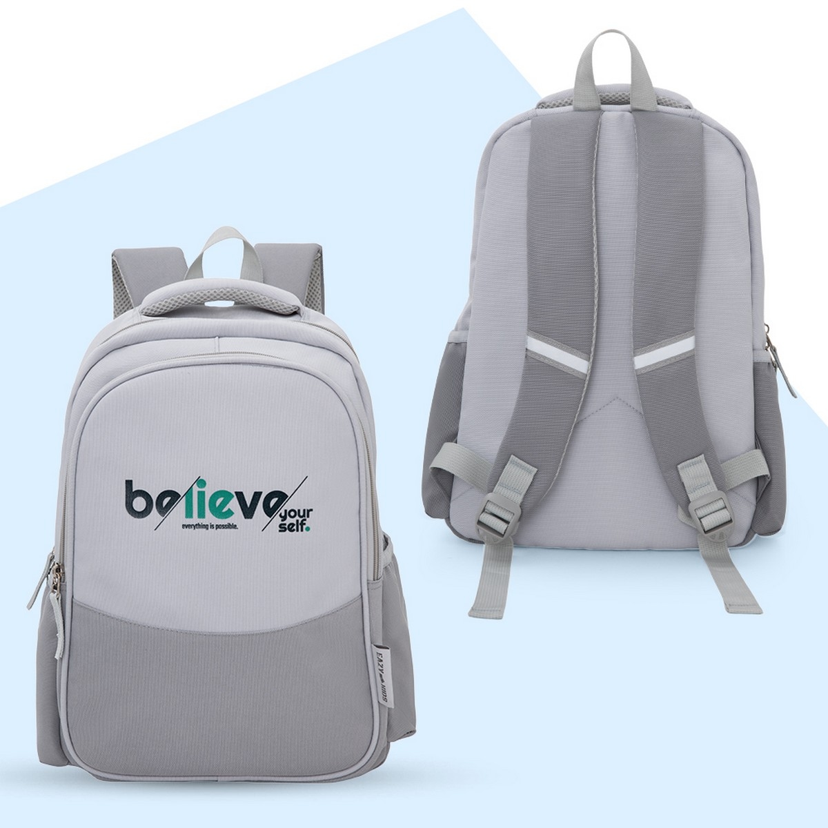Eazy Kids 15.3” Believe Yourself Lightweight School Backpack