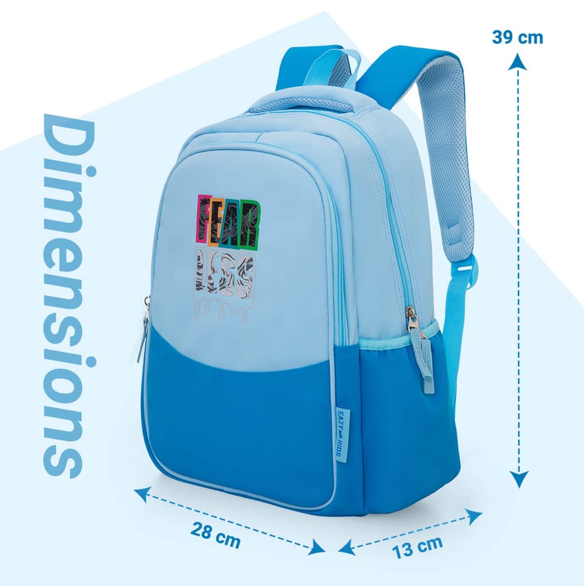 Eazy Kids 15.3” Fearless Lightweight School Backpack