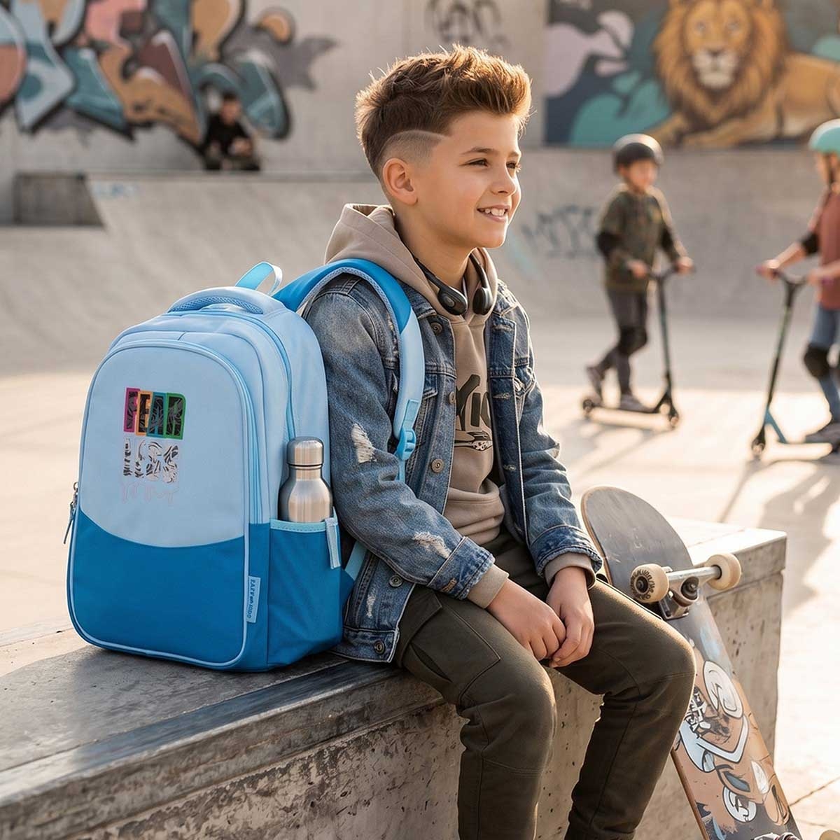 Eazy Kids 15.3” Fearless Lightweight School Backpack