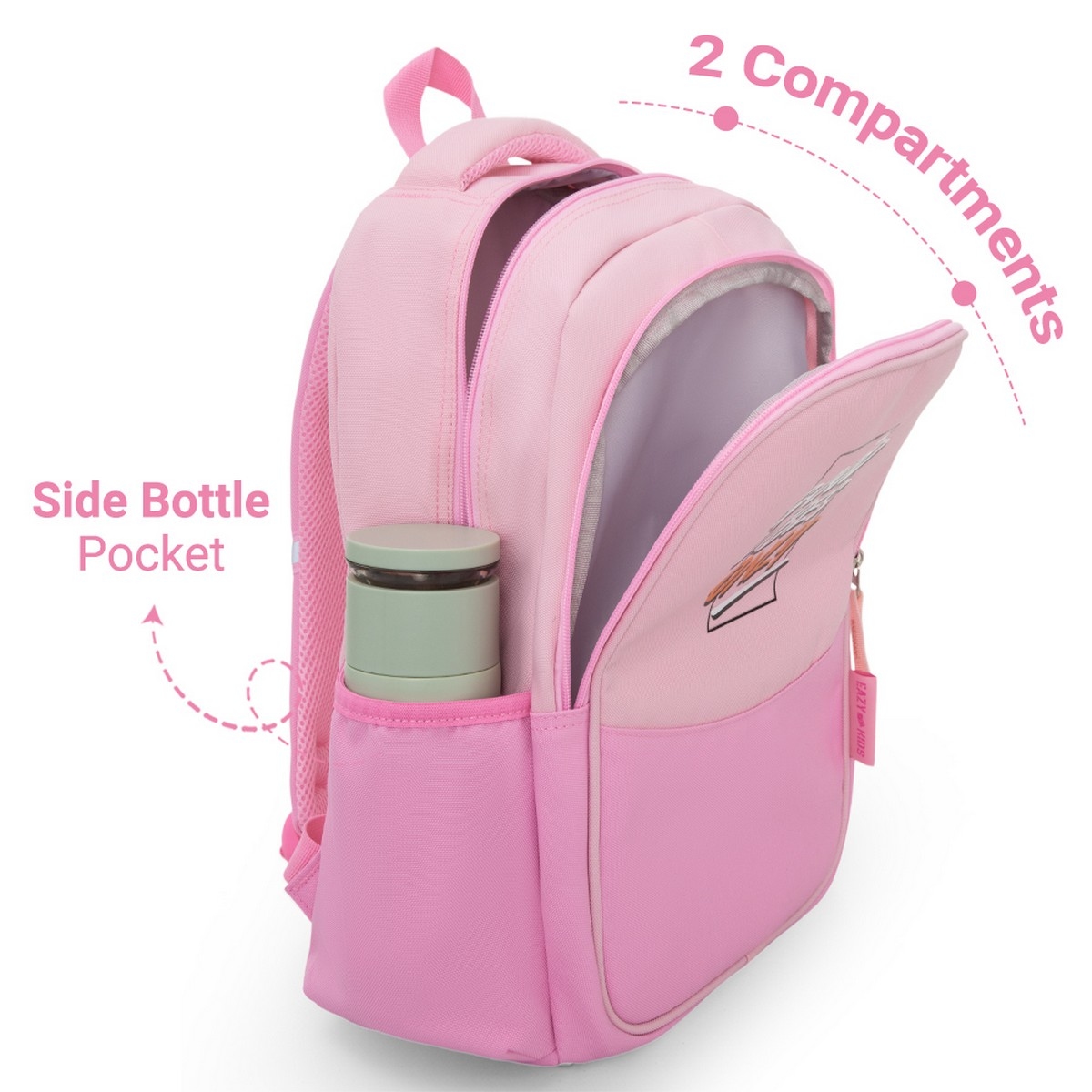 Eazy Kids 15.3” Good Vibes Only Lightweight School Backpack