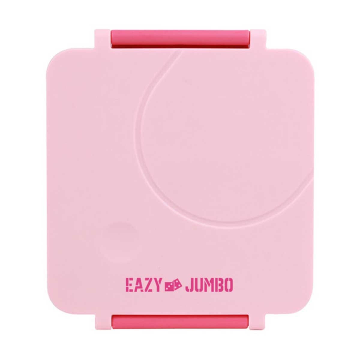 إيزي كيدز علبة غداء بنتو جامبو قابلة للتحويل بـ3/4 أقسام سعة 1600 مل مع وعاء صوص ستانلس ستيل مانع للتسرب 290 مل ومجموعة ملعقة وشوكة مع جراب