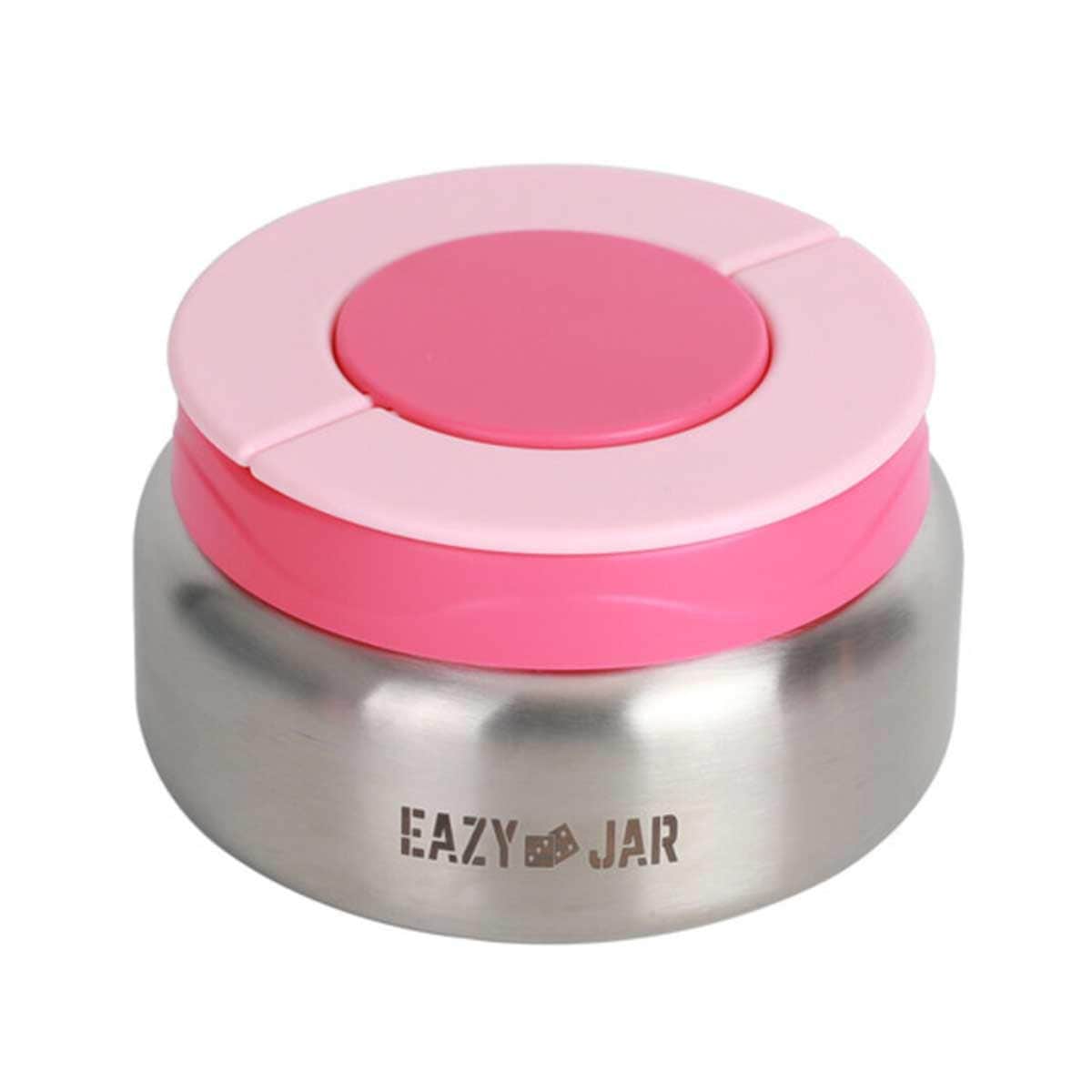 Eazy Kids 1600ml 3/4 Convertible Jumbo Bento Lunch Box with 290ml Leakproof SS Gravy Bowl, Spoon & Fork Set with Pouch