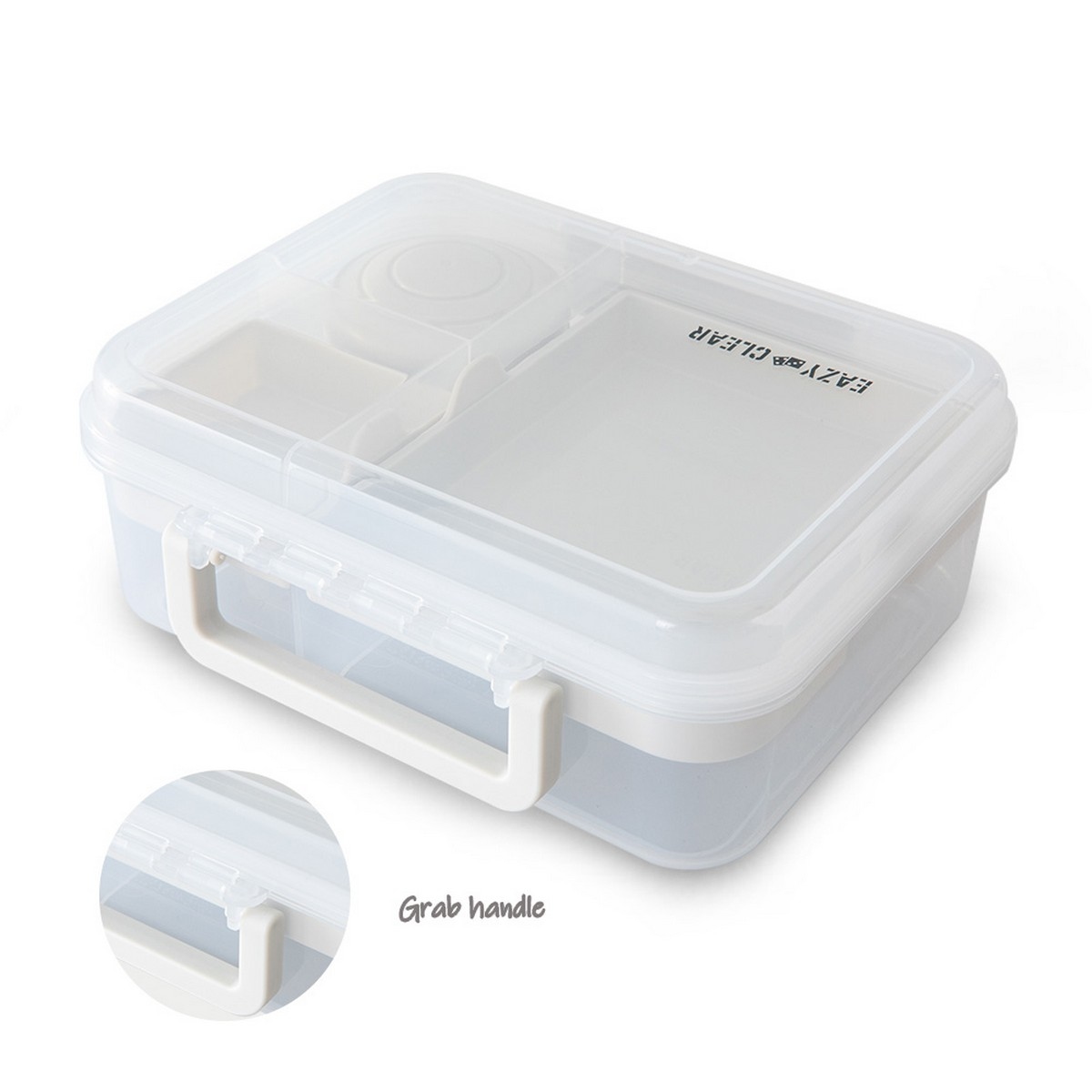 Eazy Kids 1650ml 3/4/5 Compartment Convertible Bento LunchBox with 150ml Gravy Bowl