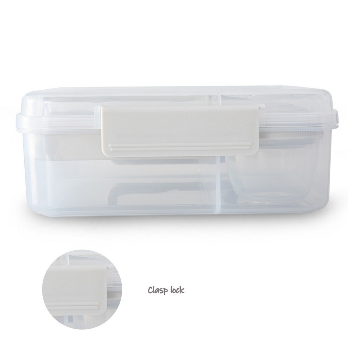 Eazy Kids 1650ml 3/4/5 Compartment Convertible Bento LunchBox with 150ml Gravy Bowl