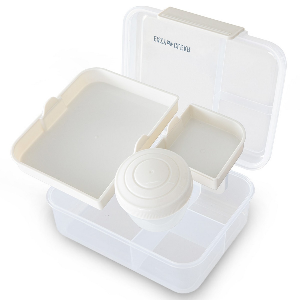 Eazy Kids 1650ml 3/4/5 Compartment Convertible Bento LunchBox with 150ml Gravy Bowl