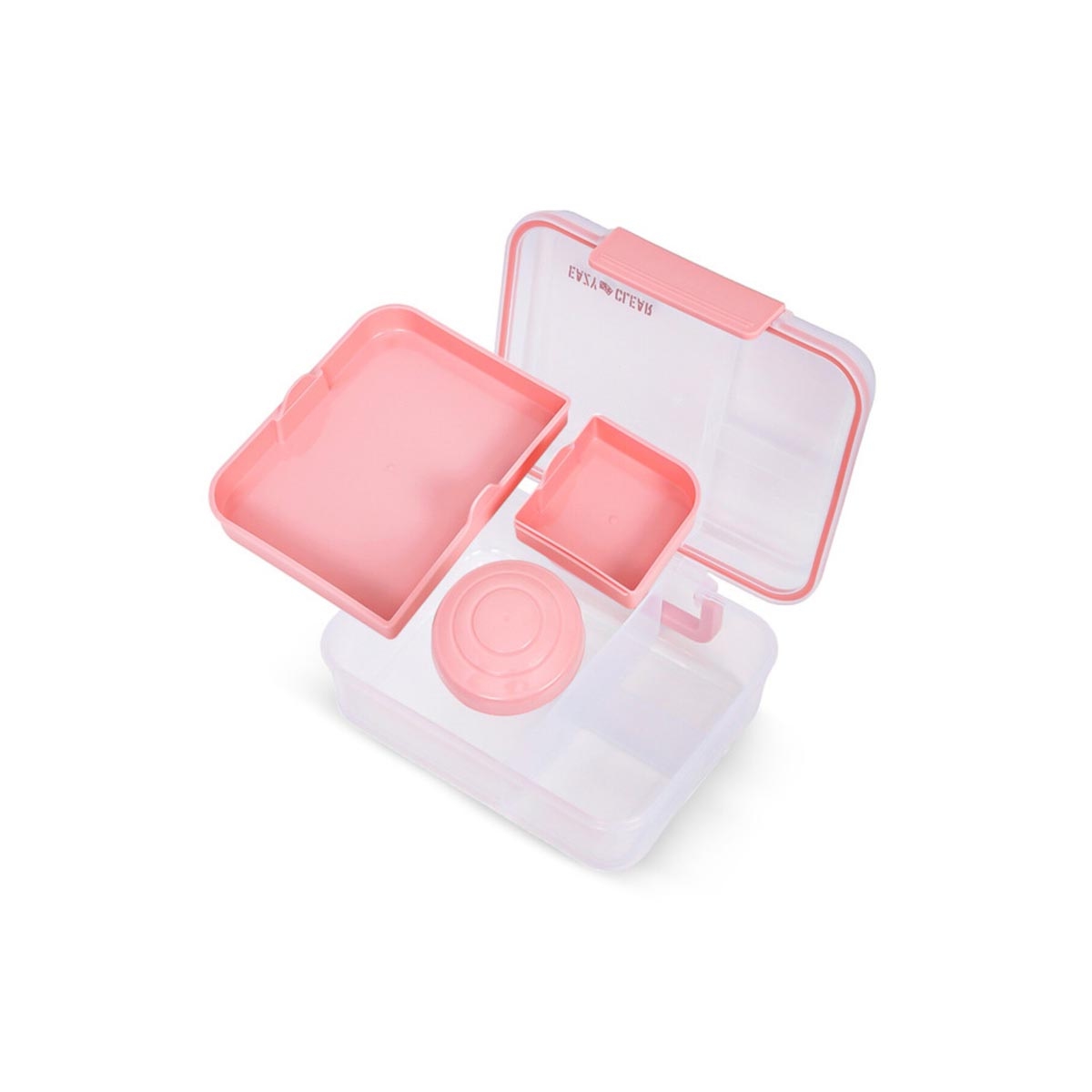 إيزي كيدز علبة غداء بنتو قابلة للتحويل بـ3/4/5 أقسام سعة 1650 مل مع وعاء صوص 150 مل