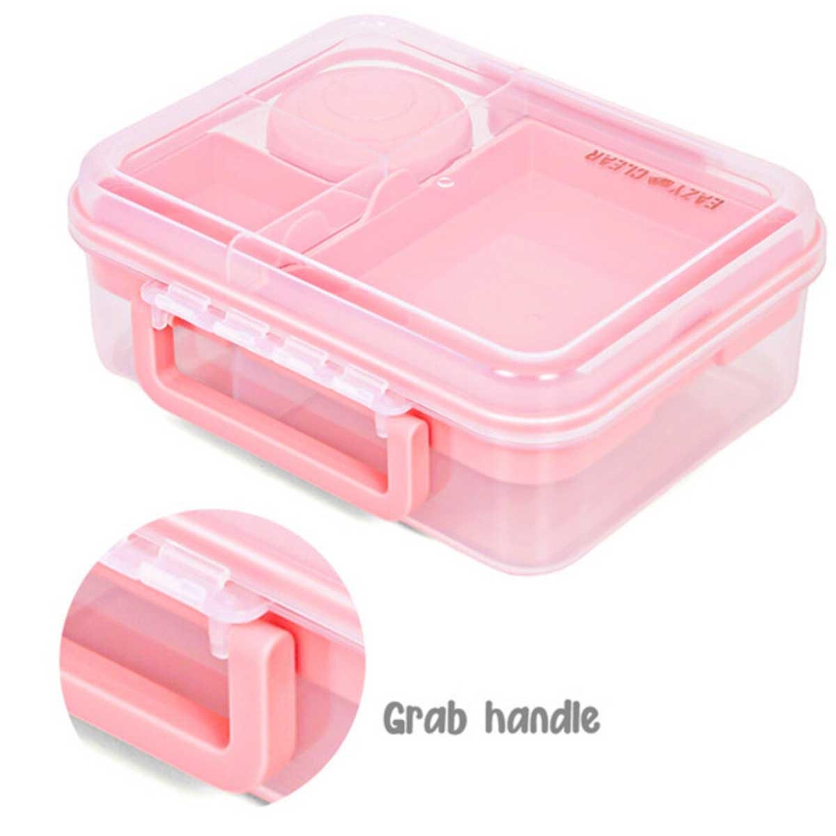 إيزي كيدز علبة غداء بنتو قابلة للتحويل بـ3/4/5 أقسام سعة 1650 مل مع وعاء صوص 150 مل