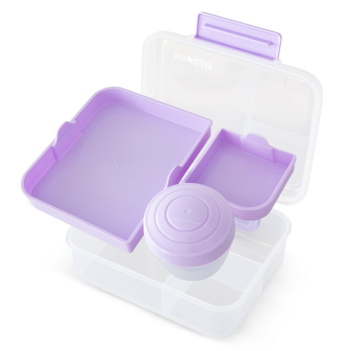 Eazy Kids 1650ml 3/4/5 Compartment Convertible Bento LunchBox with 150ml Gravy Bowl
