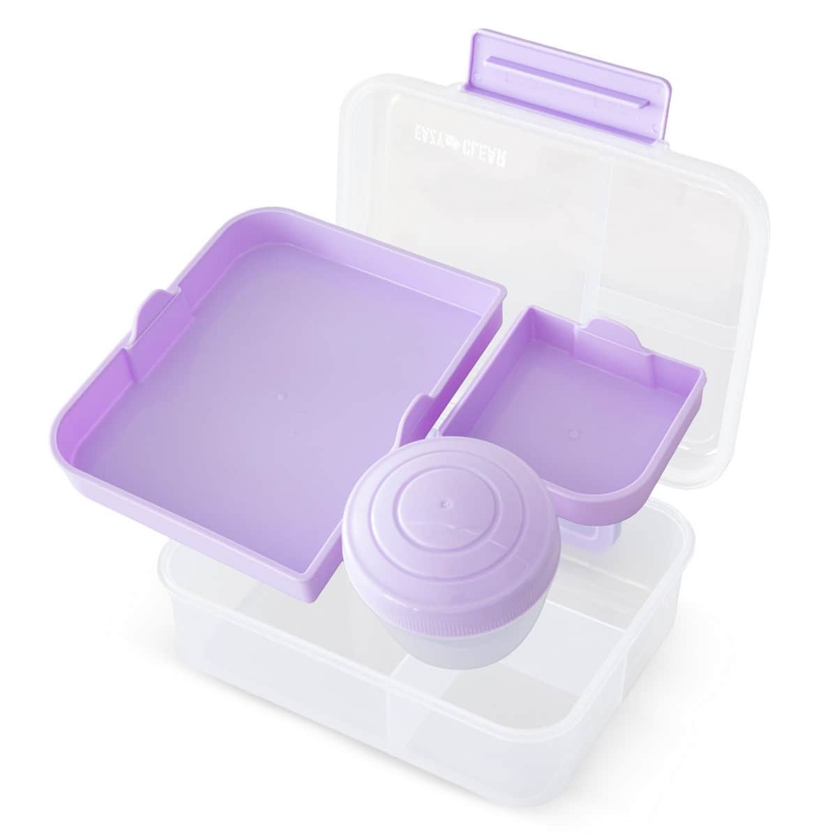 Eazy Kids 1650ml 3/4/5 Compartment Convertible Bento LunchBox with 150ml Gravy Bowl