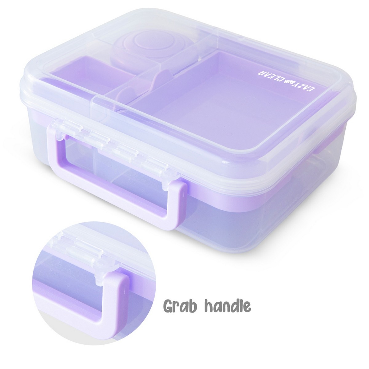 Eazy Kids 1650ml 3/4/5 Compartment Convertible Bento LunchBox with 150ml Gravy Bowl