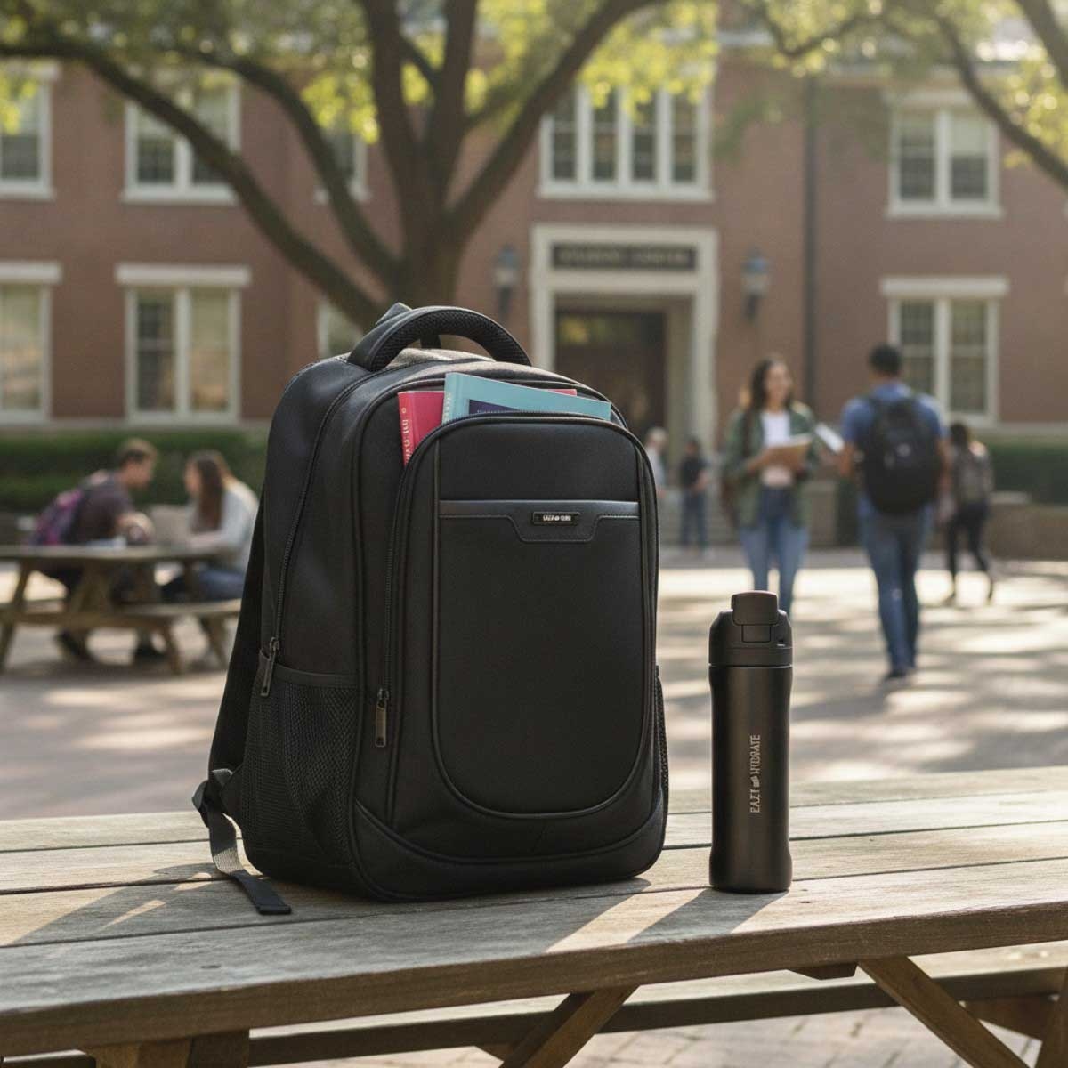Eazy Kids 16” Backpack with Laptop Sleeve & 710ml Stainless Steel Water Bottle