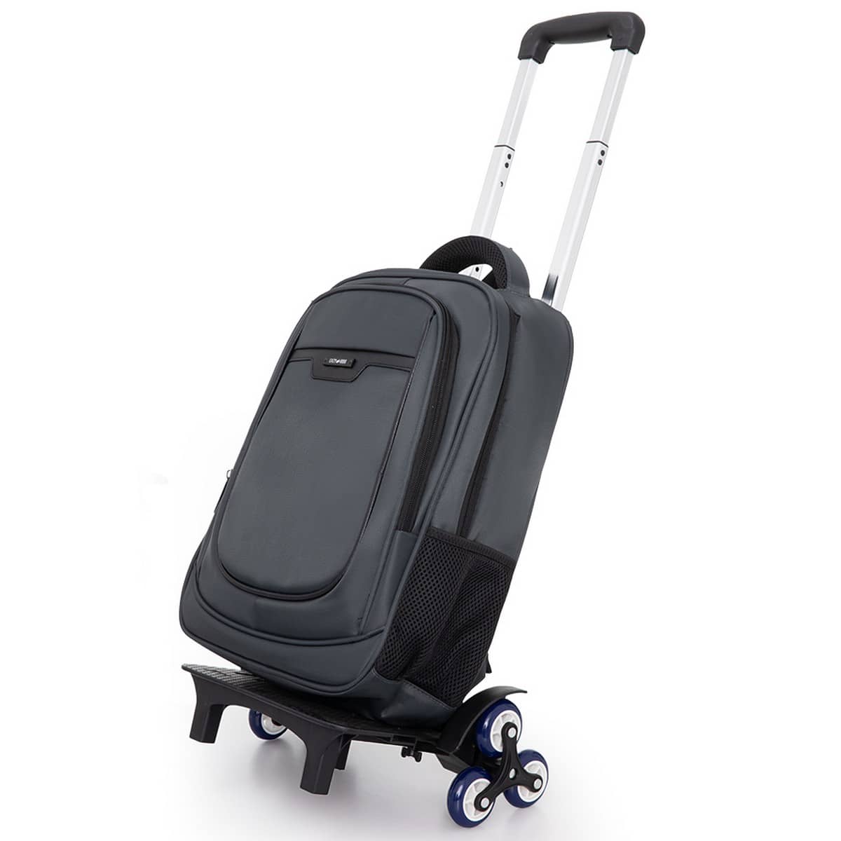 Eazy Kids 16” Grey Backpack with Universal Trolley