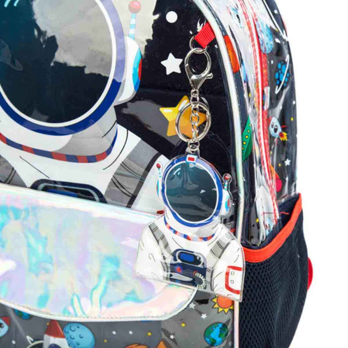 إيزي كيدز مجموعة 3 في 1 حقيبة مدرسية 16 إنش بتصميم رائد فضاء مع حقيبة غداء وحقيبة أقلام