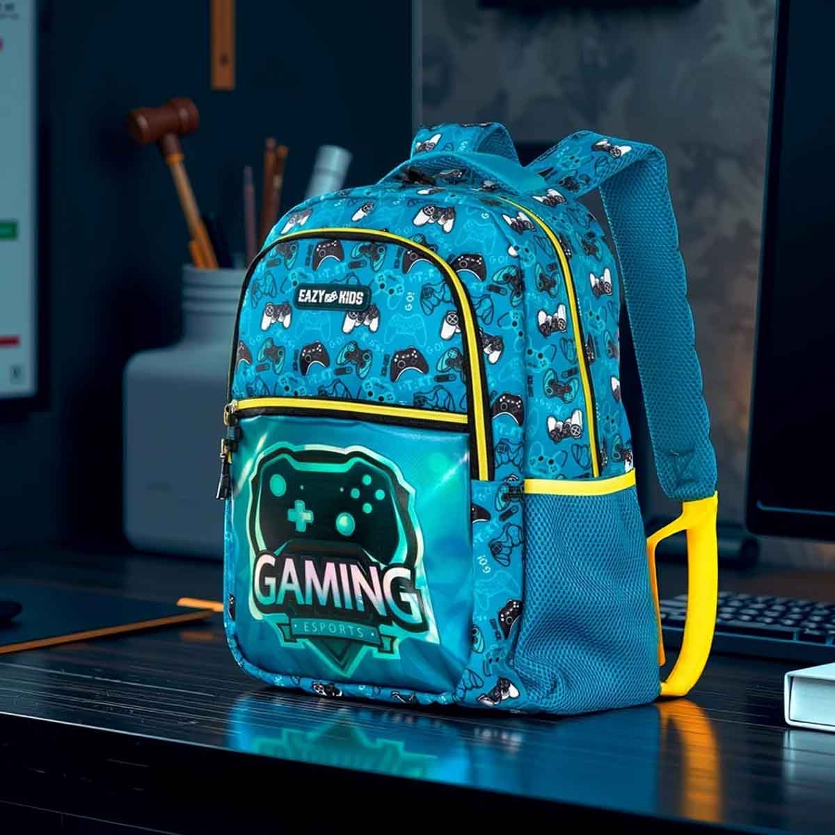 Eazy Kids 16" Gaming 3-in-1 Backpack with Lunch Bag & Pencil Case