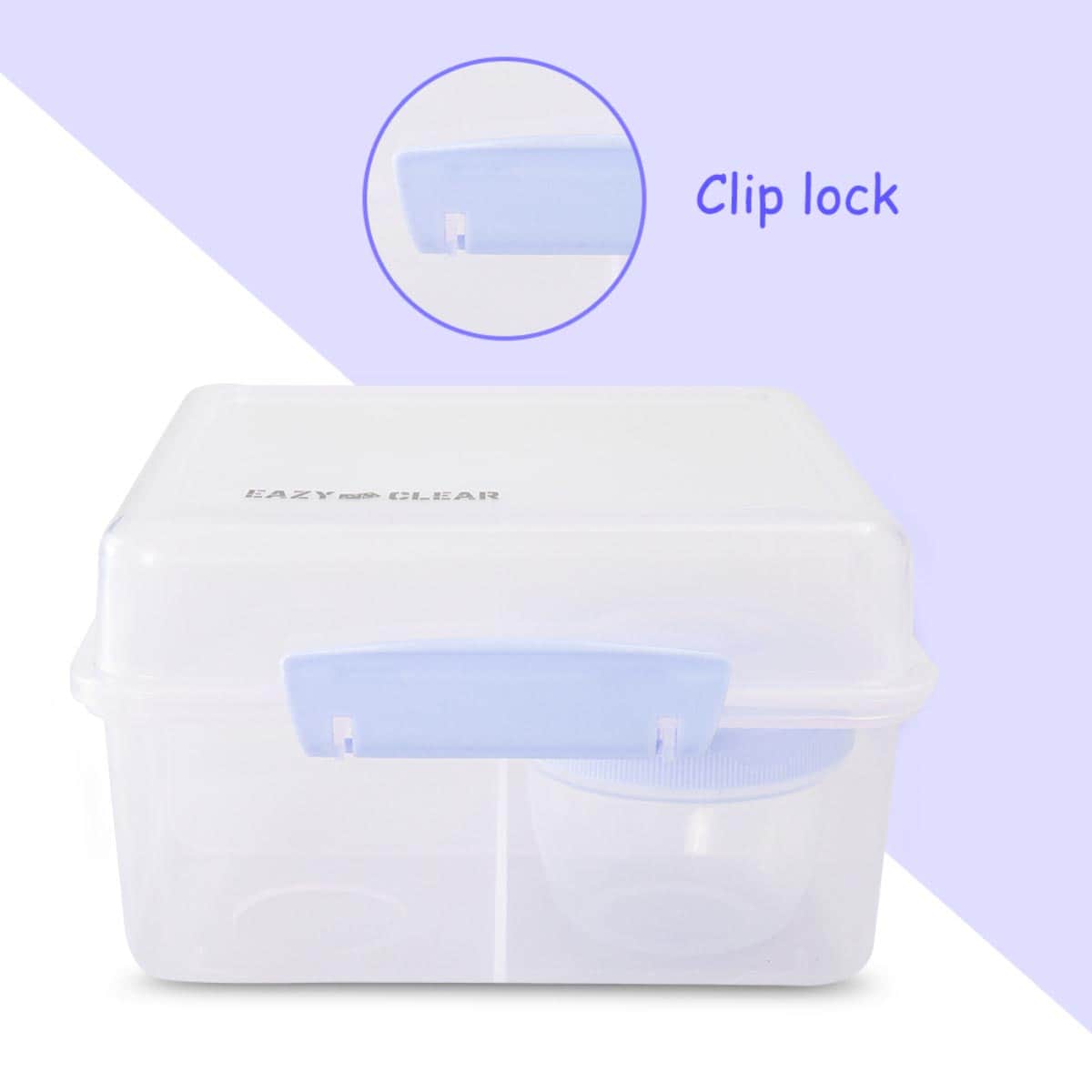 Eazy Kids 1780ml All in One Lunch & Sandwich Box with Food Jar