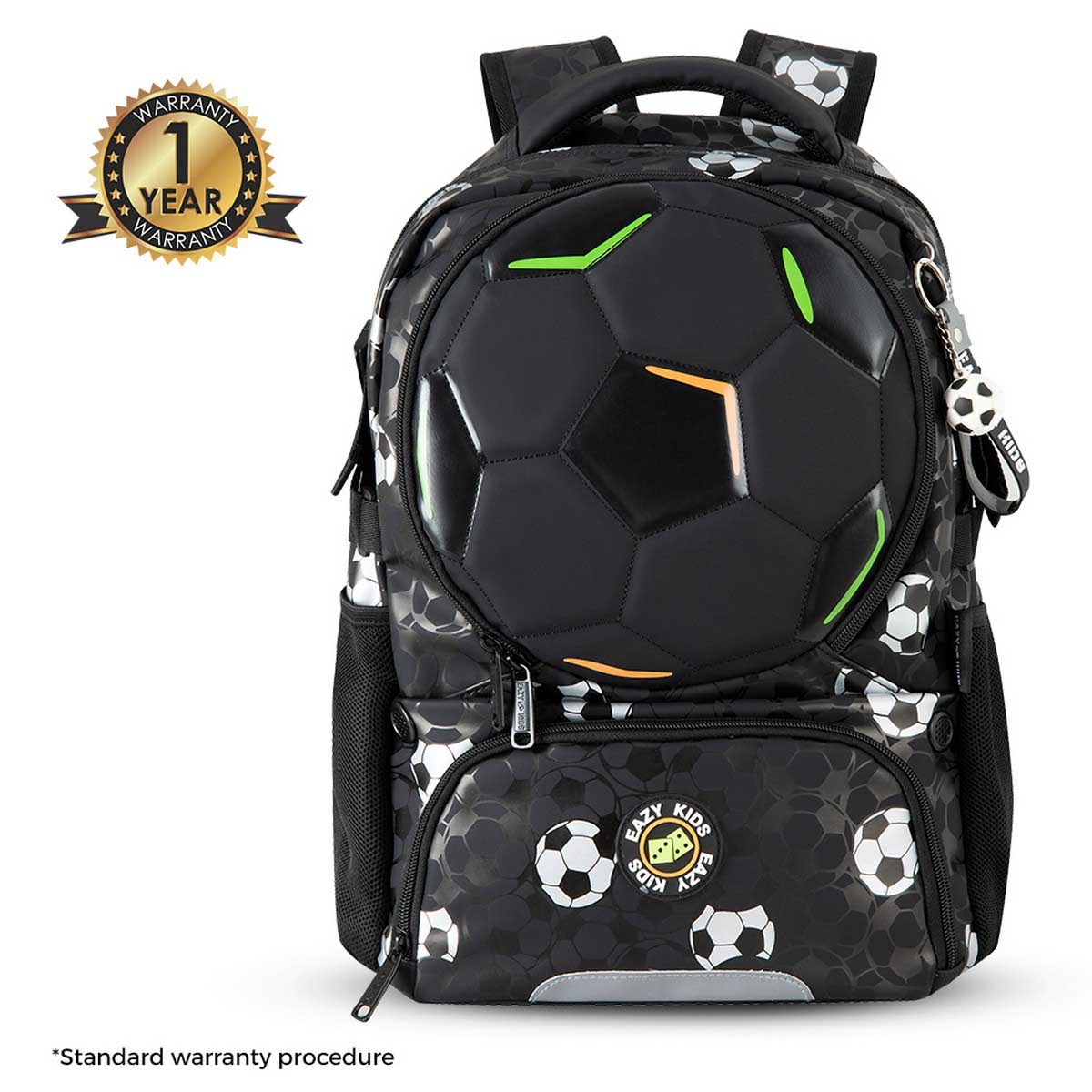 Eazy Kids 17” Football Backpack & Lunch Bag with Pencil Case