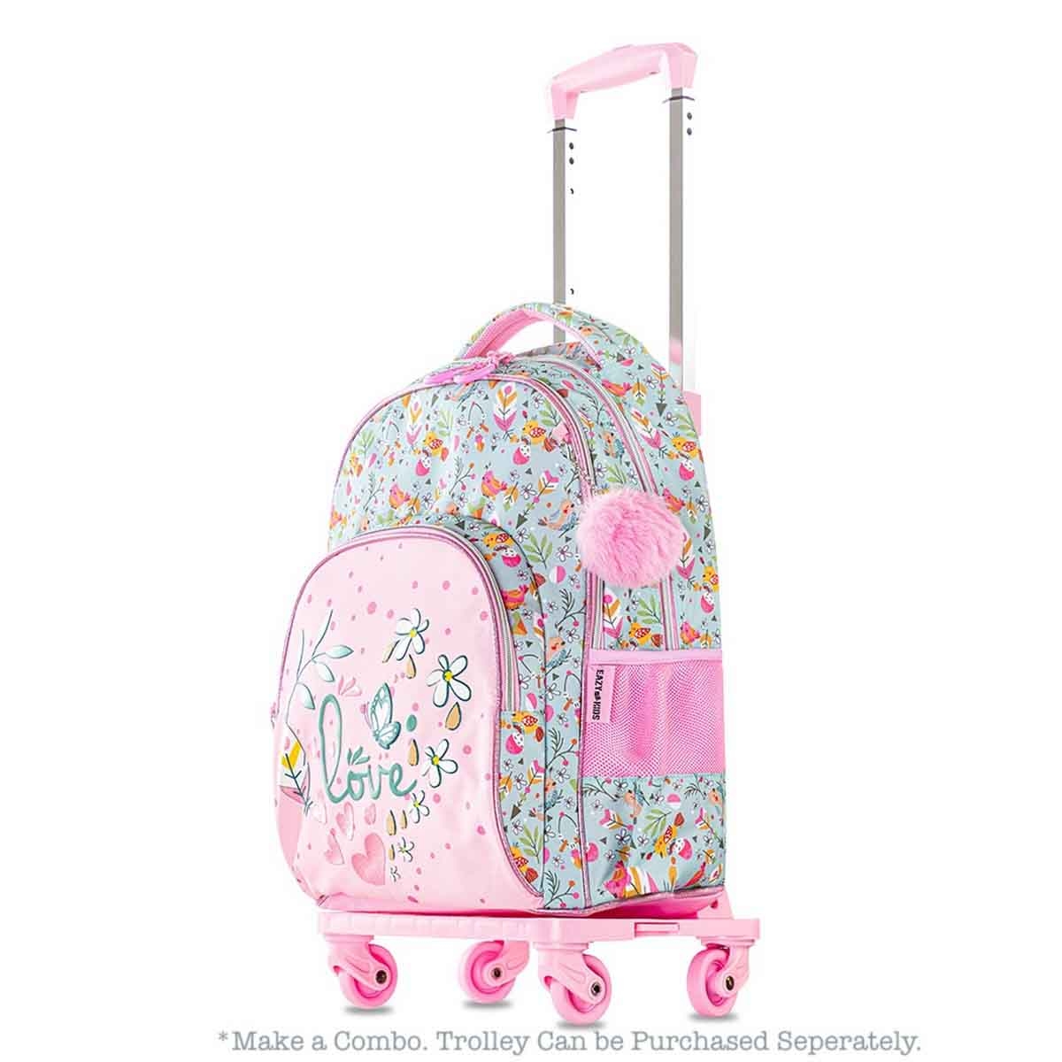 Eazy Kids 17" Love 2-in-1 School Bag with Pencil Pouch