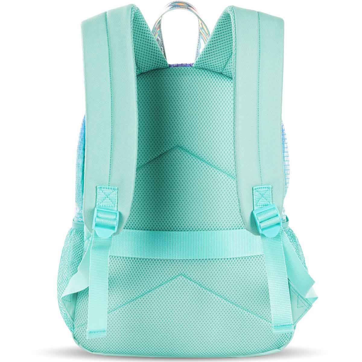 إيزي كيدز حقيبة ظهر 3 في 1 مقاس 17 إنش بتصميم جيرل غليتر مع حقيبة غداء ومقلمة