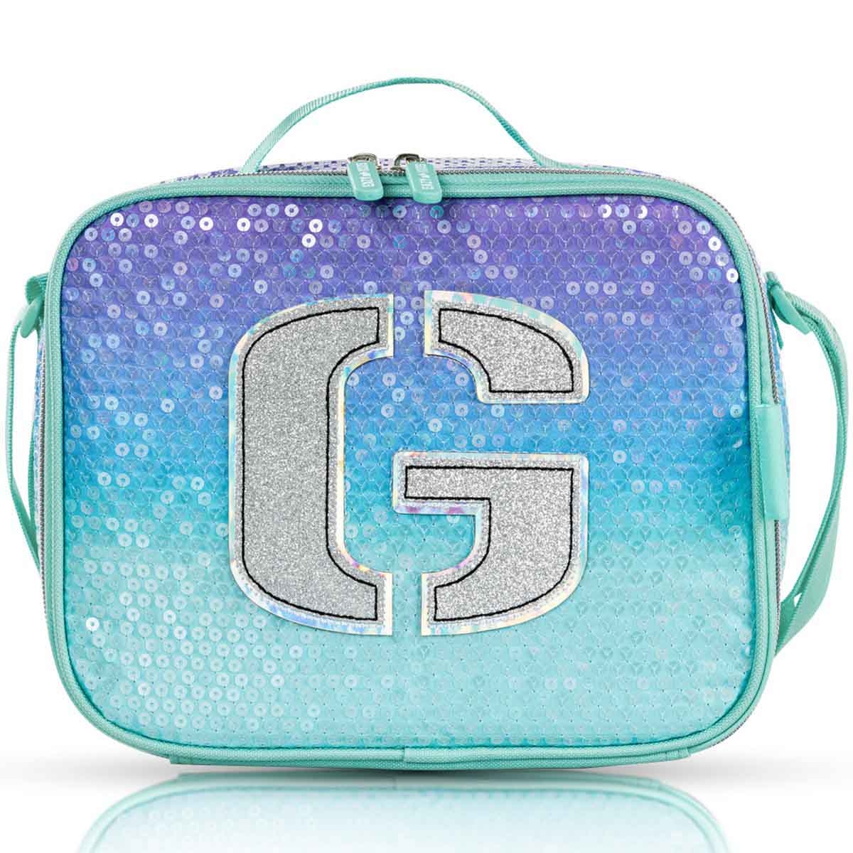 إيزي كيدز حقيبة ظهر 3 في 1 مقاس 17 إنش بتصميم جيرل غليتر مع حقيبة غداء ومقلمة