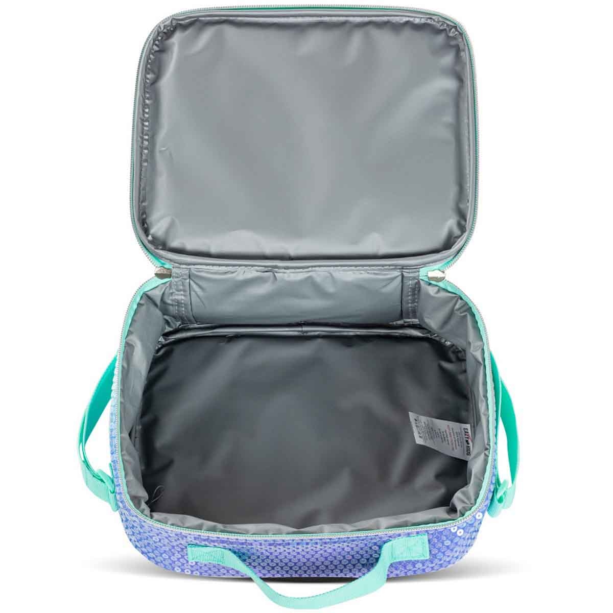 إيزي كيدز حقيبة ظهر 3 في 1 مقاس 17 إنش بتصميم جيرل غليتر مع حقيبة غداء ومقلمة