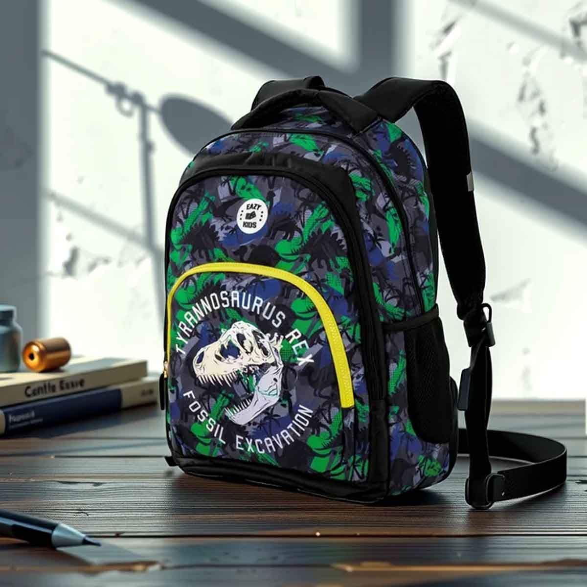 Eazy Kids 17" T-Rex 3-in-1 Backpack with Lunch Bag & Pencil Case