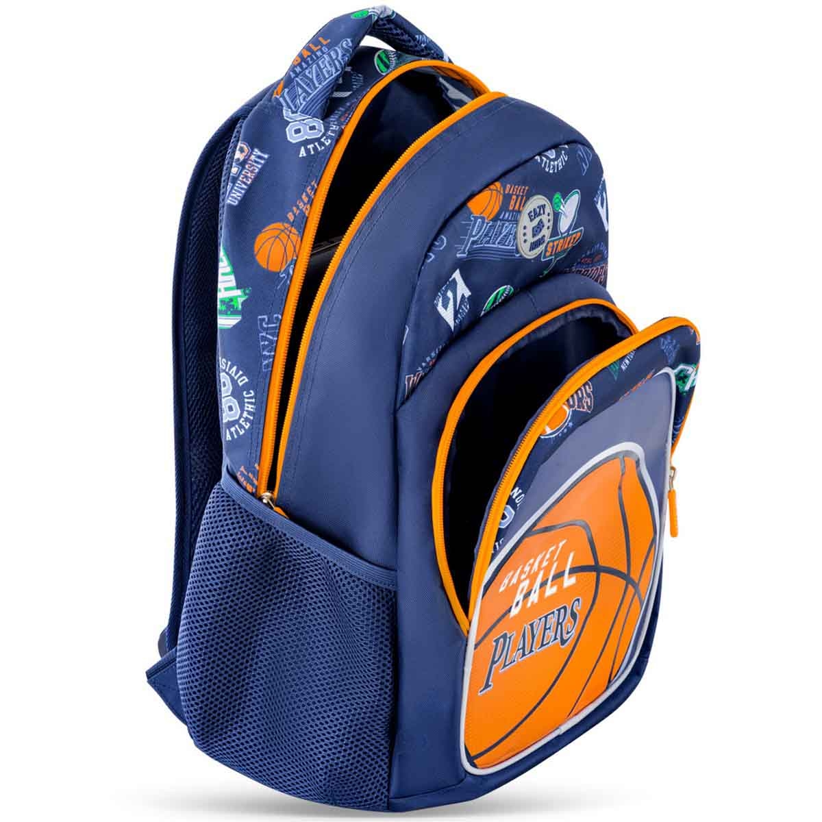 Eazy Kids 18" Basket Ball 3-in-1 Backpack with Lunch Bag & Pencil Case