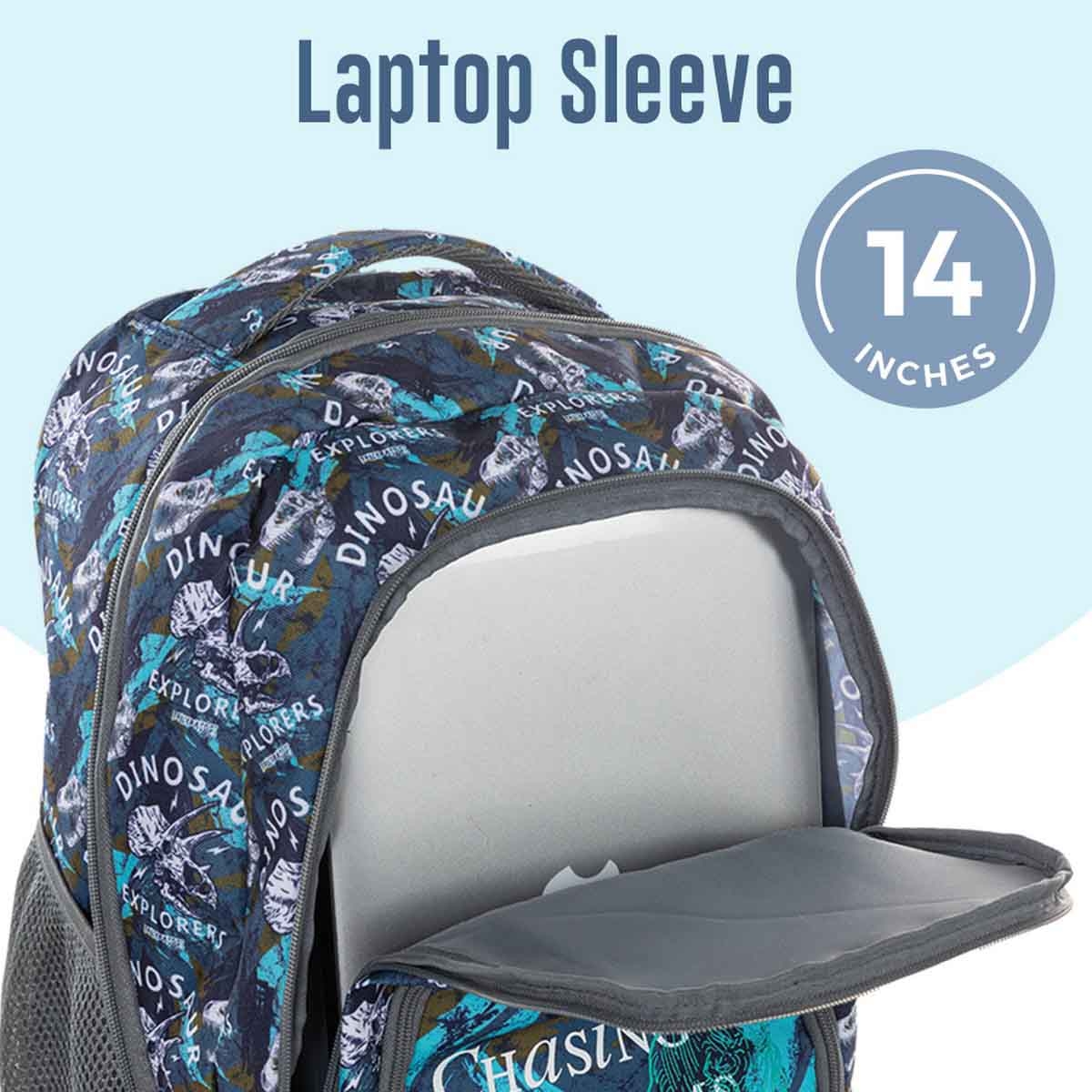 Eazy Kids 18" T-Rex 3-in-1 Trolley Backpack with Lunch Bag & Pencil Case