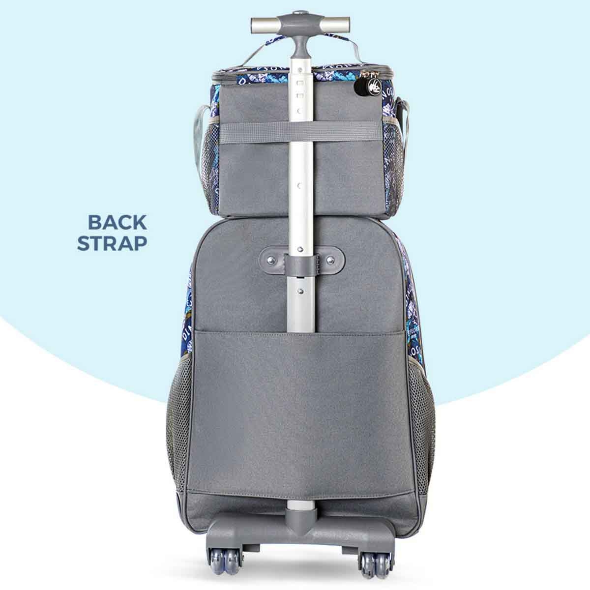 Eazy Kids 18" T-Rex 3-in-1 Trolley Backpack with Lunch Bag & Pencil Case