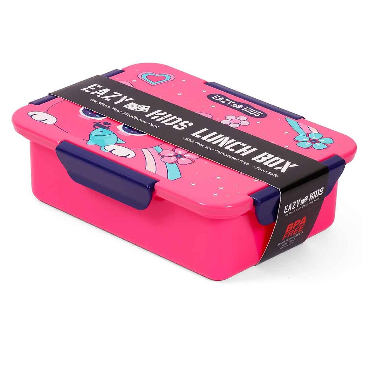 إيزي كيدز صندوق غداء بنتو قابل للتقسيم 1/2/3/4 أقسام بسعة 850 مل بتصميم قط