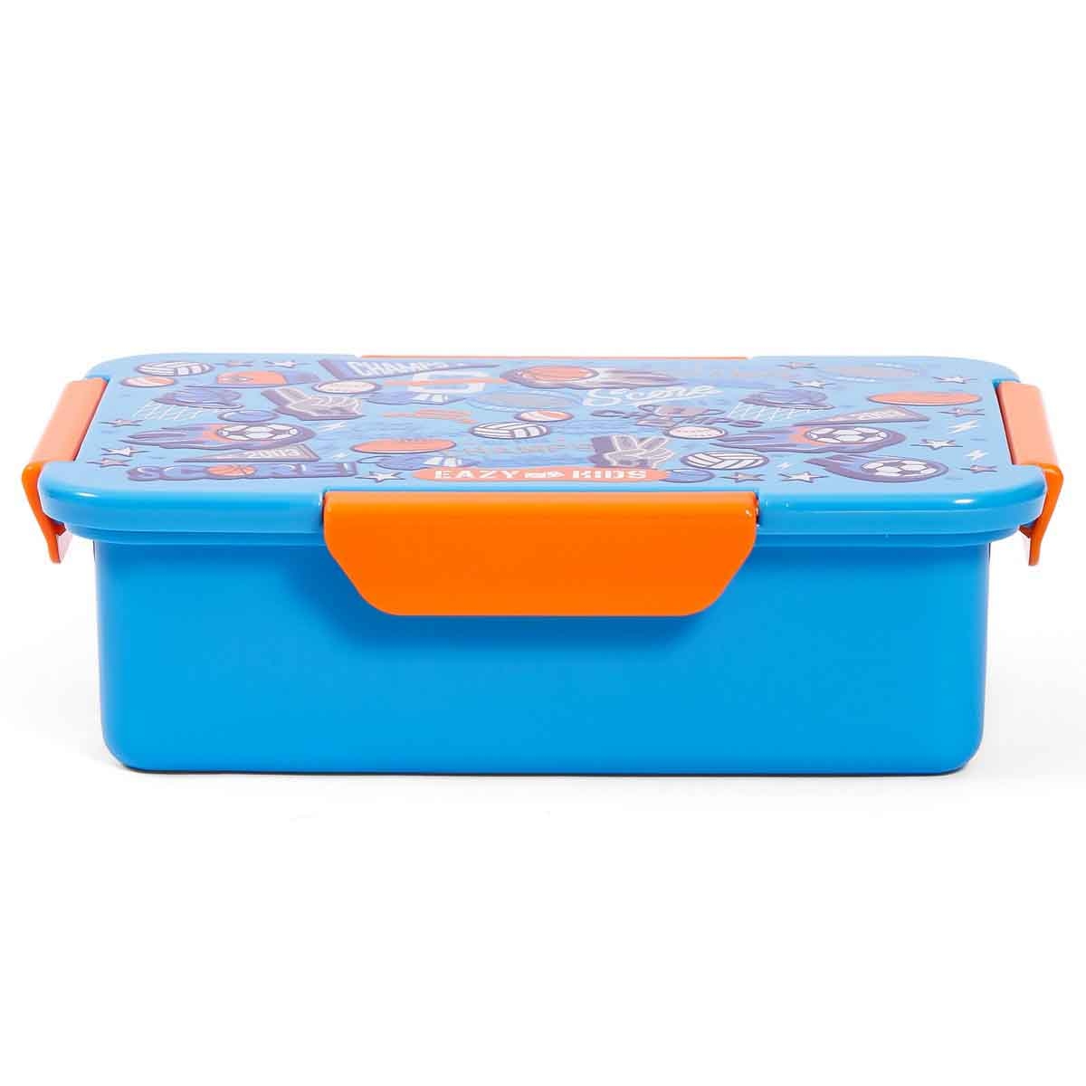 إيزي كيدز صندوق غداء بنتو قابل للتقسيم 1/2/3/4 أقسام بسعة 850 مل بتصميم كرة القدم