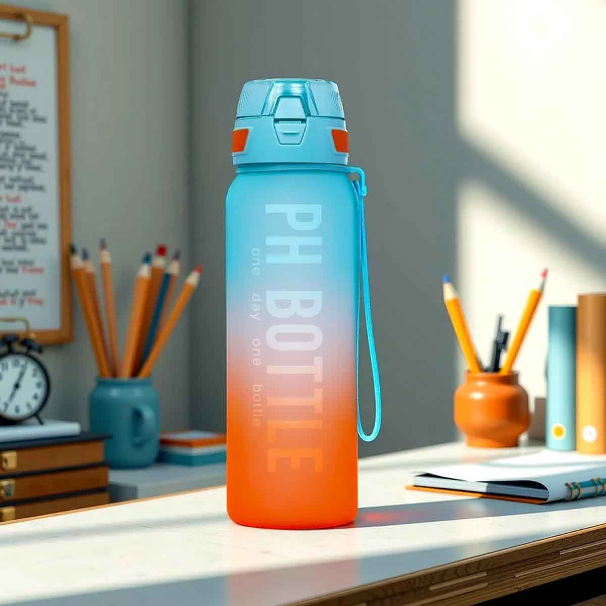 إيزي كيدز زجاجة ماء 1 لتر أزرق للجنسين، 3-4 سنوات