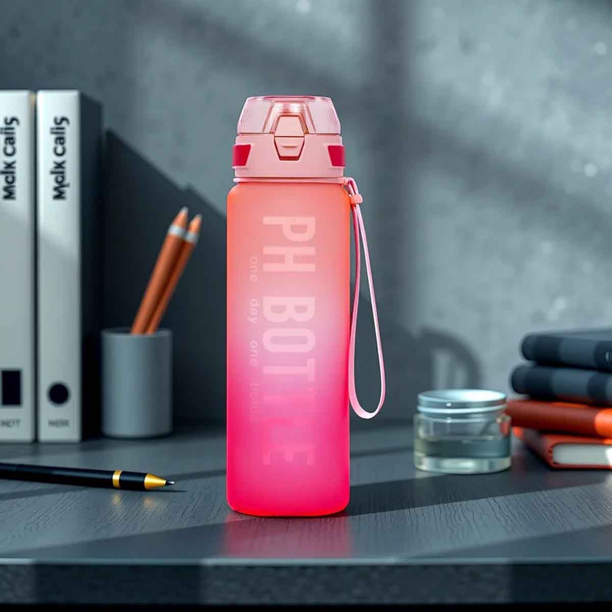 إيزي كيدز زجاجة ماء 1 لتر وردي للجنسين، 3-4 سنوات