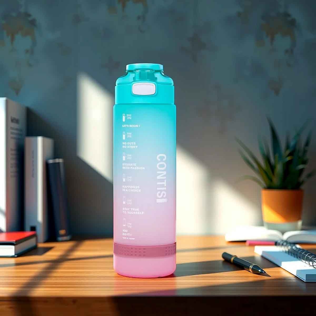 Eazy Kids 1L Sea Green Water Bottle Unisex, 3-4 Years