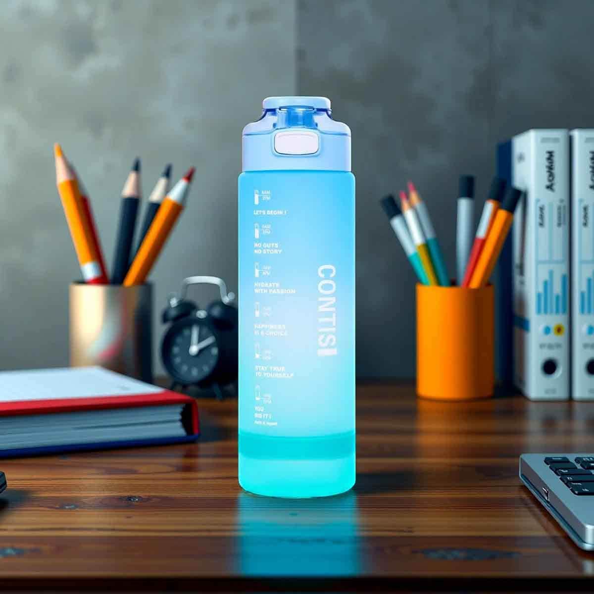 Eazy Kids 1L Sky Blue Water Bottle Unisex, 3-4 Years