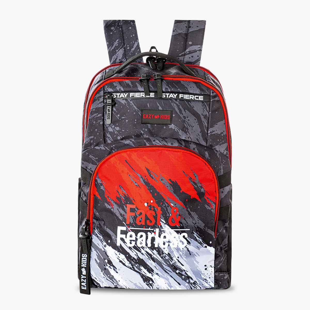 إيزي كيدز حقيبة مدرسية مقاس 20 إنش بتصميم فاست آند فيرلس مع عربة 4 عجلات وقسم للابتوب