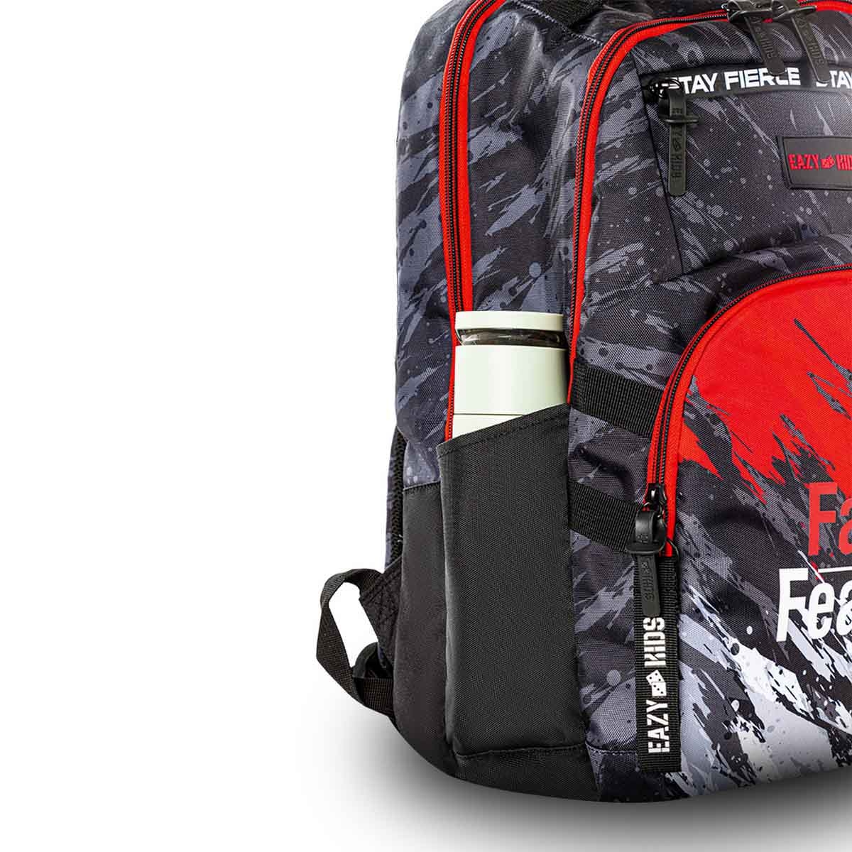 إيزي كيدز حقيبة مدرسية مقاس 20 إنش بتصميم فاست آند فيرلس مع عربة 4 عجلات وقسم للابتوب