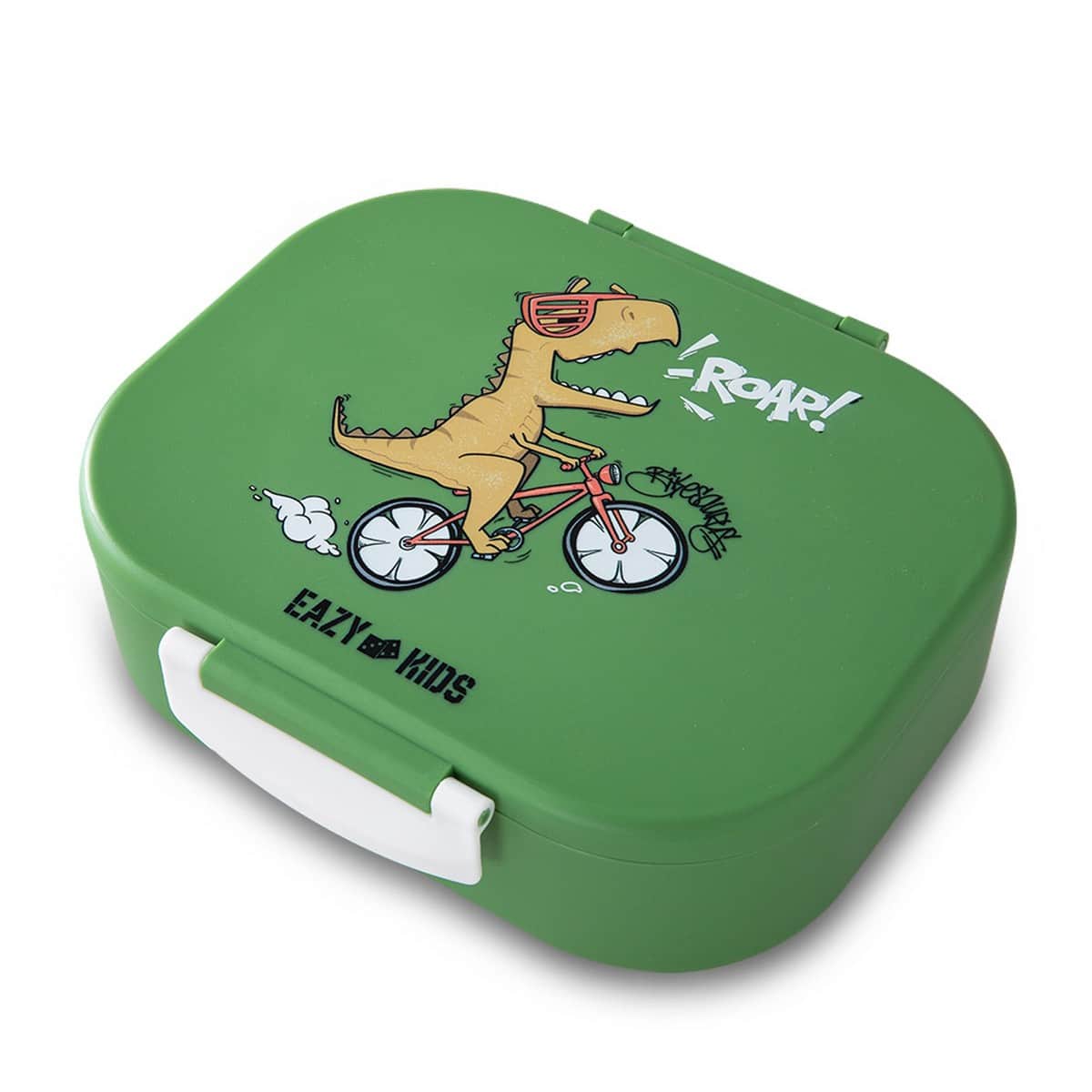 Eazy Kids 2-Piece 1200ml + 760ml Dino Green Bento Lunch Box Set