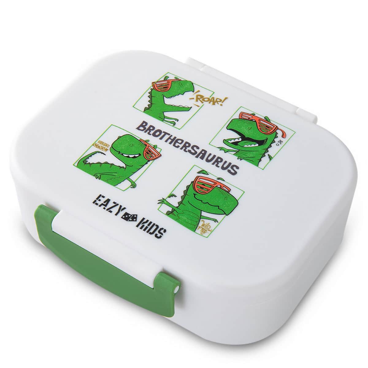 Eazy Kids 2-Piece 1200ml + 760ml Dino Green Bento Lunch Box Set