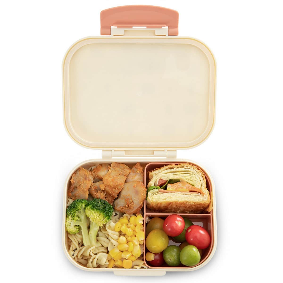 Eazy Kids 2-Piece 1200ml + 760ml Friend Ivory Bento Lunch Box Set