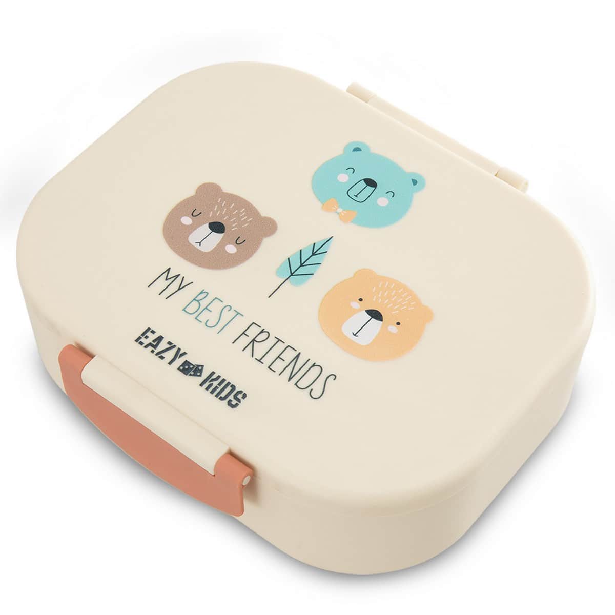 Eazy Kids 2-Piece 1200ml + 760ml Friend Ivory Bento Lunch Box Set
