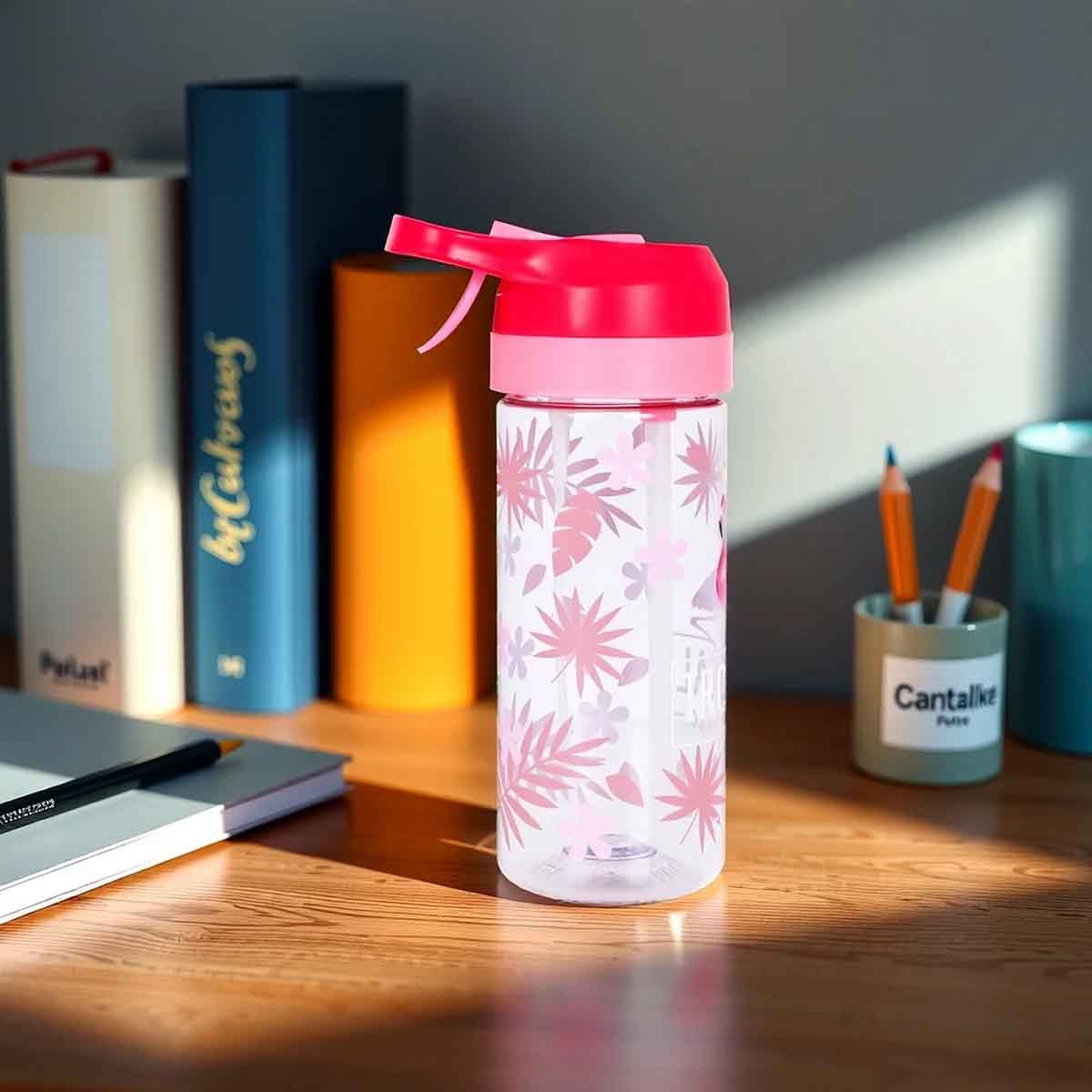 Eazy Kids 420ml Double Wall Insulated Steel Tropical Water Bottle with Spray Unisex, 3-4 Years