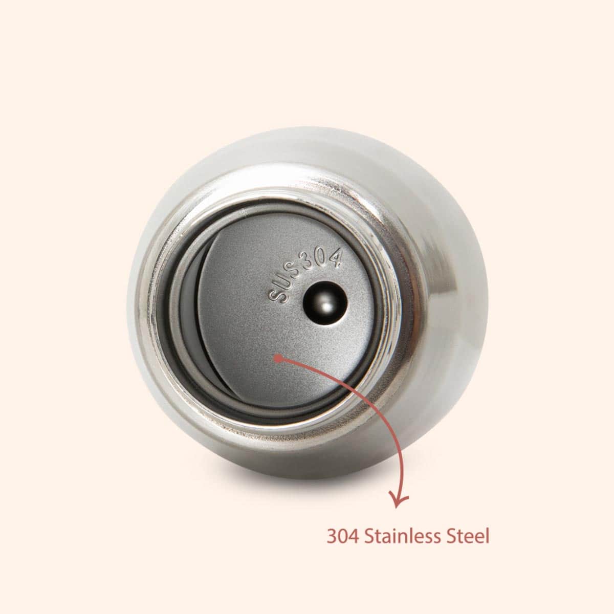 Eazy Kids 420ml Rose Gold Double Walled Stainless Steel Water Bottle