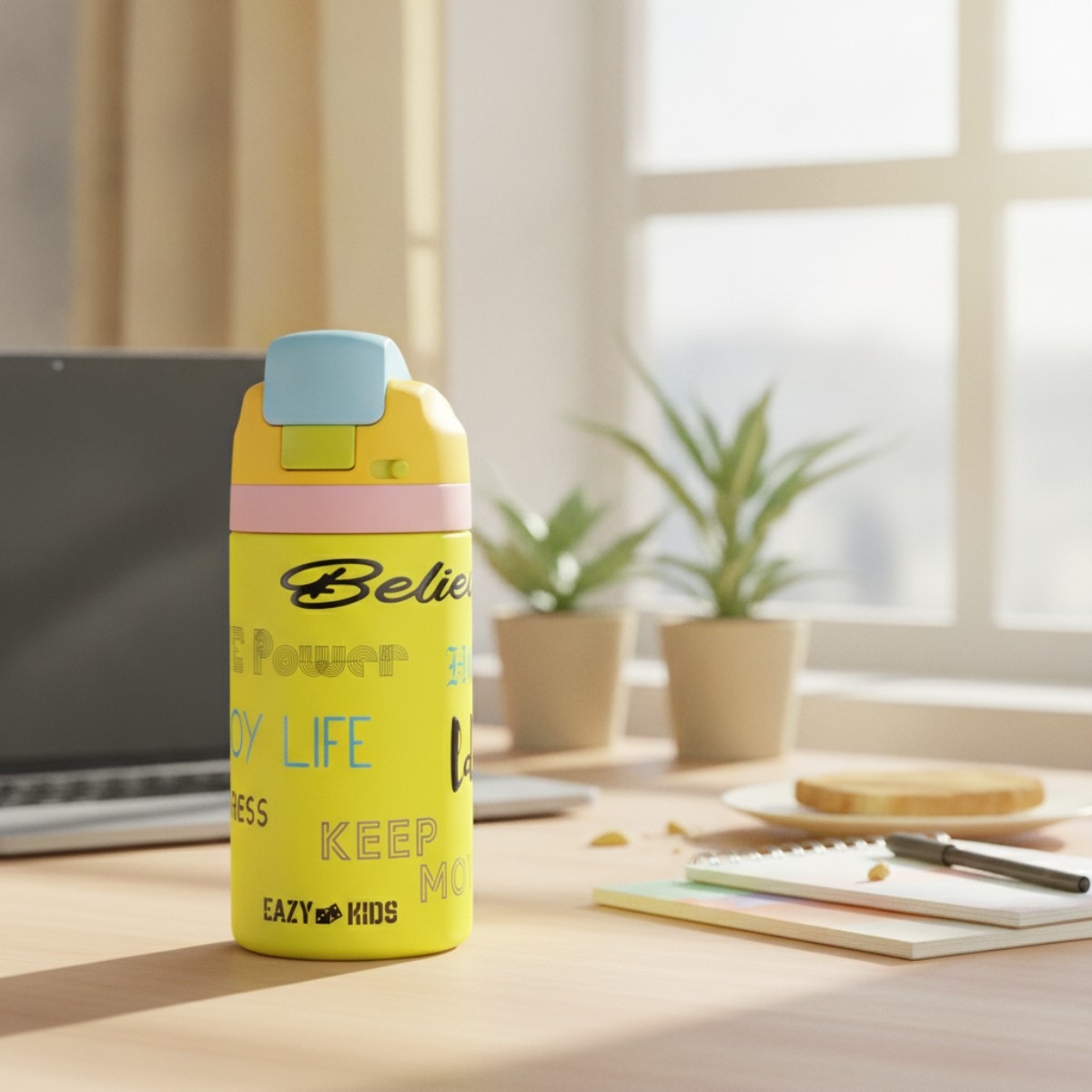 Eazy Kids 445ml Bling Stainless Steel Water Bottle