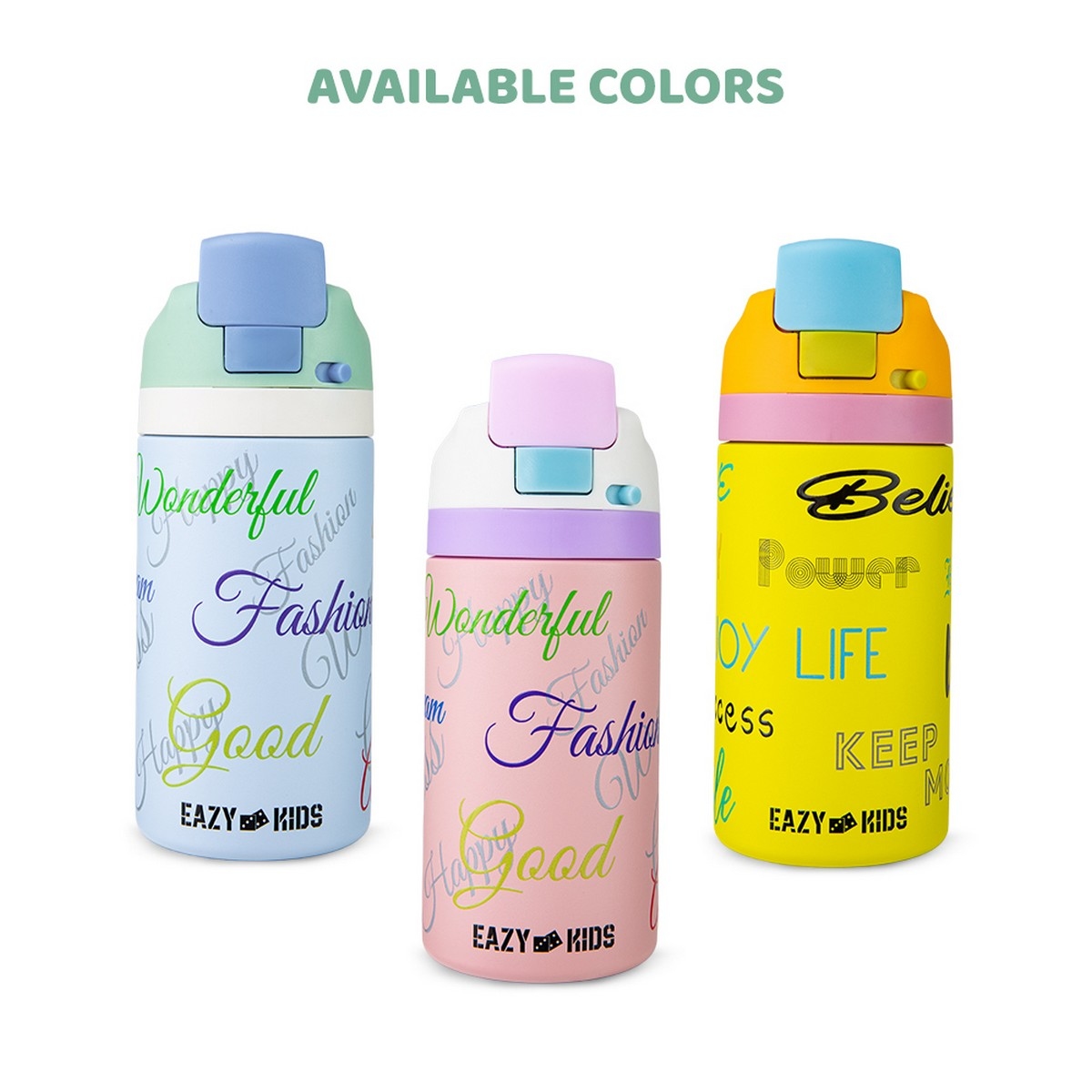 Eazy Kids 445ml Success Bling Stainless Steel Water Bottle