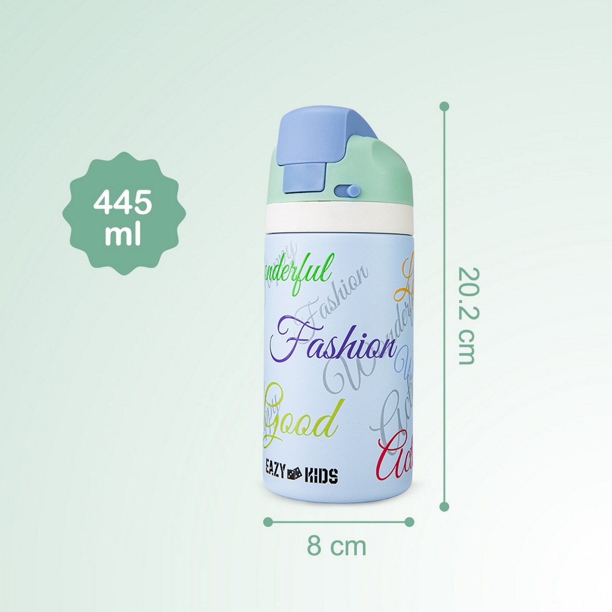 Eazy Kids 445ml Success Bling Stainless Steel Water Bottle